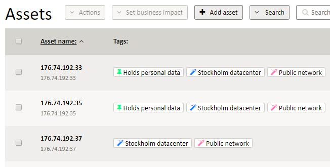 Käytännön esimerkkejä Tietoturvakeskuksessa on monia ominaisuuksia, jotka auttavat täyttämään GDPR-vaatimukset.