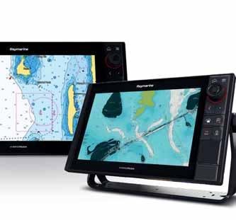 Raymarinen Axiom-monitoiminäytöt ovat saatavissa paketoituna Navionics-kartoilla ja käyttäjät