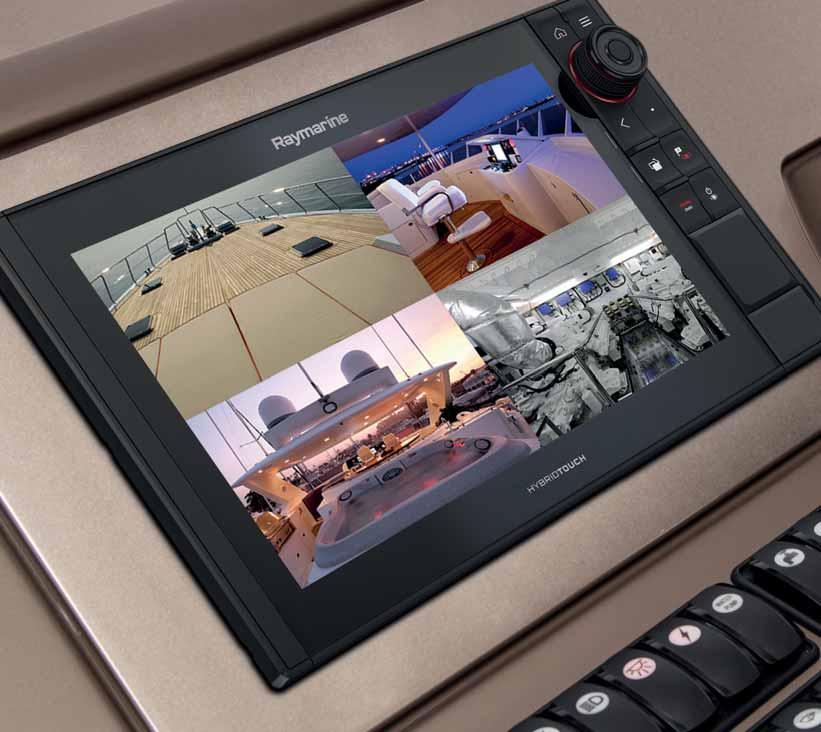 46 VIDEOKAMERAT KÄYTTÖISET MERIKAMERAT Raymarine videokamerat muuntavat Raymarine monitoiminäytön tehokkaaksi videoseurantajärjestelmäksi.