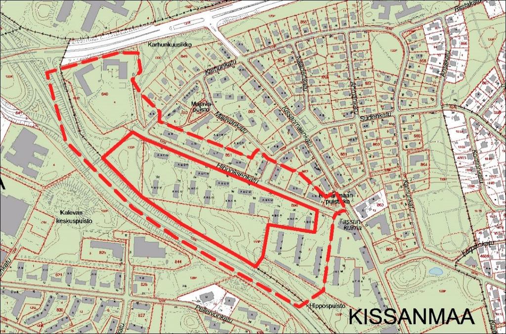 PERUSTIEDOT Suunnittelualueen ominaispiirteet Hipposkylä sijaitsee Itä-Tampereella noin 3 km päässä keskustasta.