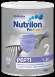 Maitoallergiset ravintovalmisteet Pepti 1 800 g jauhe (5,9 l valmista liuosta) AINOA PREBIOOTTISIA scgos-lcfos SISÄLTÄVÄ Pepti 2 450 g ja 900 g jauhe (3,1 l ja 6,3 l valmista liuosta) AINOA