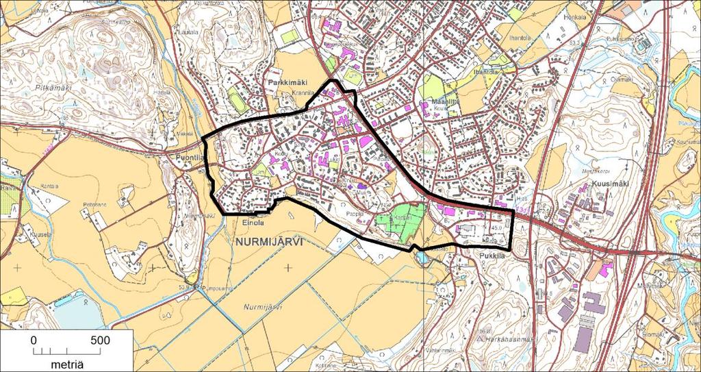 NURMIJÄRVEN KUNTA KIRKONKYLÄN LUONTOSELVITYKSEN TARKENNUS Pekka Routasuo Ympäristösuunnittelu Enviro Oy 9.10.