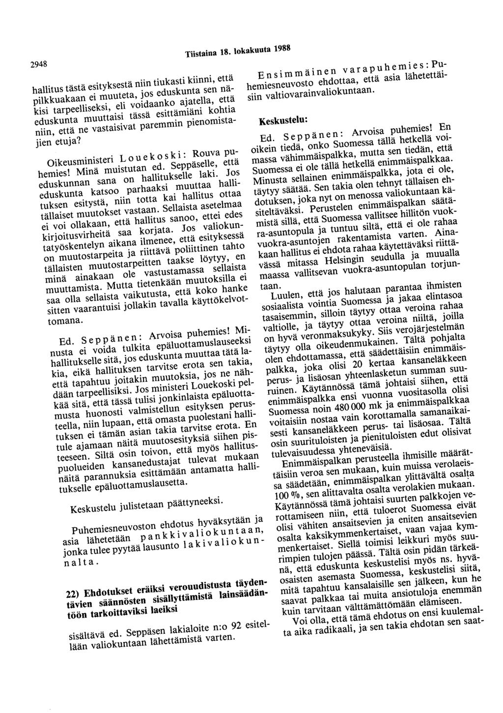 2948 Tiistaina 18.
