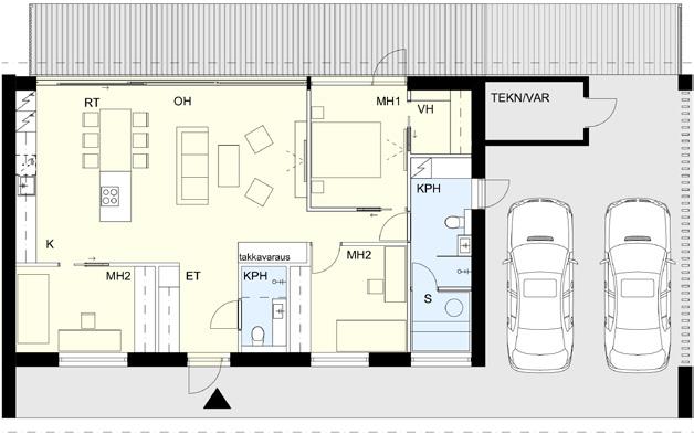 000 Yhtiön arvioitu hoitovastike on 2,00/m² (asuntokohtainen energian-, sähkön- ja