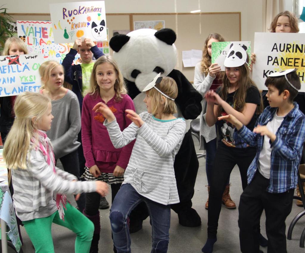 WWF Lilli Pukka WWF tukee koulujen ympäristökasvatusta Monipuoliset oppimateriaalit Kouluvierailut