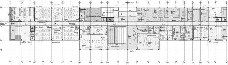 Brynseng koulu HRTB Arkitekter 2017, Østensjø, Oslo, Norja 11 600 kem 2, 800 oppilasta Rakennuksessa toimii peruskoulu ja ylimpään kerrokseen sijoittuva, myös iltakäytössä oleva monitoimihalli Lähes