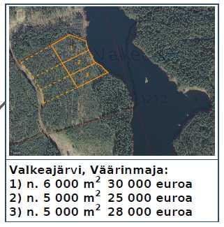 Ruoveden kunta Pöytäkirja 2/2019 14 Kunnanhallitus 24 28.01.2019 Valkeejärven tonttien hinnoittelu KH 28.01.2019 24 Kunta sai rantaosayleiskaavojen myötä 11 rantarakennuspaikkaa.