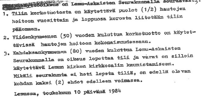 2. määrätä Helena Virtasen Toivo ja Katri Vainosen haudan (nro 3 02 0704 0705) hautaoikeuden haltijaksi. 3 (5) 60 Maa-alueen ostotarjous.