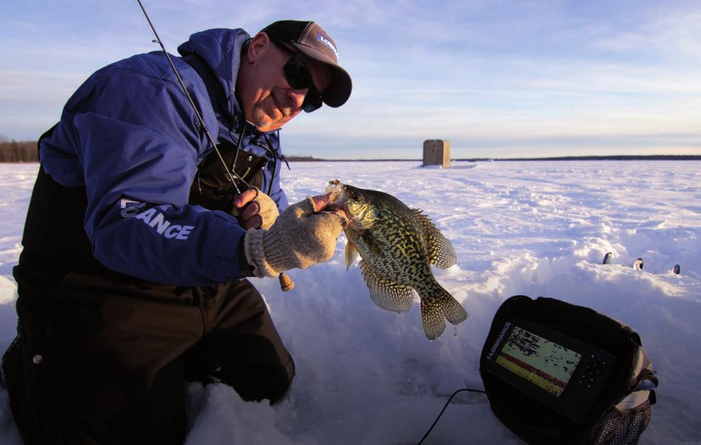 KANNETTAVA KAIKULUOTAIN Lowrance pilkkipaketit, All-Season ja kannettava pilkkipakkaus ovat helposti