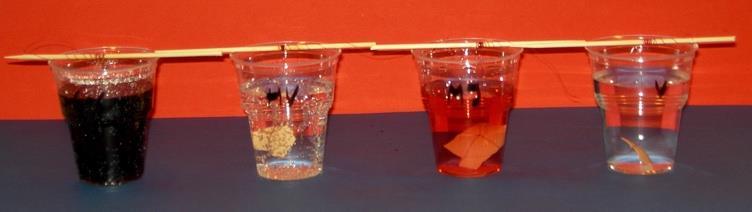 virvoitusjuomia: Coca-Colaa, puristettua mehua, tuoretta hedelmämehua, vettä Miten tehdään: 1. Sido munankuoriin n. 15 cm mittainen naru. 2.