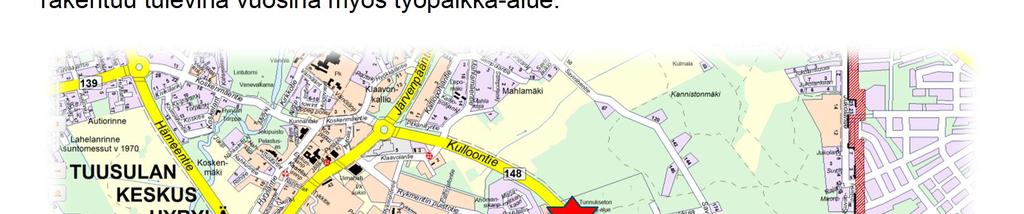 2. Sijainti ja asemakaava Tontti sijaitsee Tuusulan Rykmentinpuistossa, Hyrylän entisellä varuskunta-alueella.