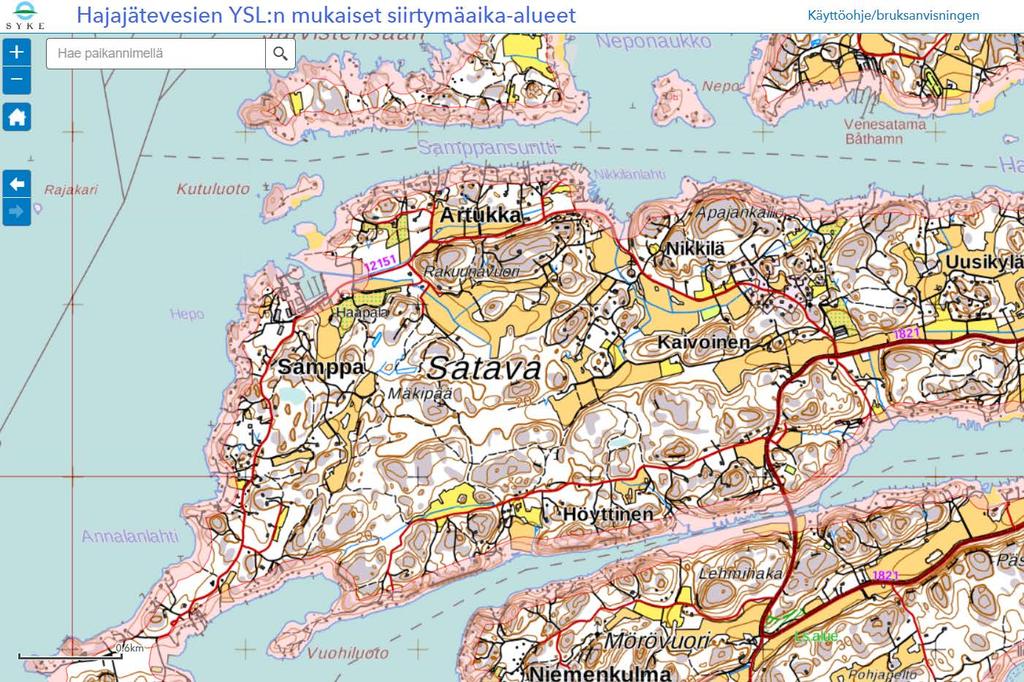 100 METRIÄ JA POHJAVESIALUE Vesilain mukainen vesistön määritelmä, meri sekä vedenhankintaan soveltuva pv-alue Määräaika 31.10.2019 koskee rakennuksia, jotka ovat alle 100 metriä vesistöstä, merestä tai pohjavesialueella.