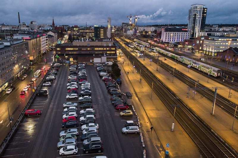 14 Hämpin parkin laajennus Olemassaolevan kalliopysäköinnin laajennus