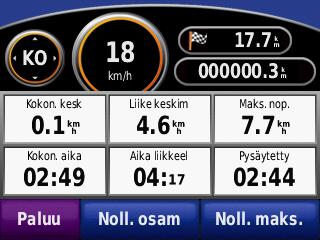 ➊ Näytä kompassi tätä (navigointi poissa tieltä).