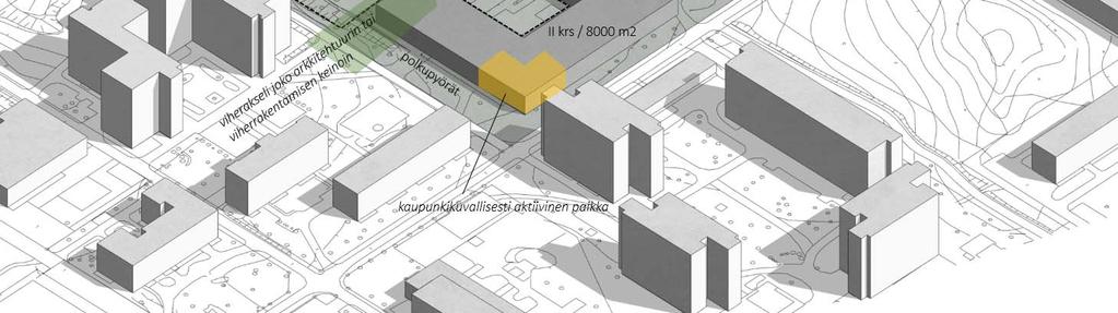 . Kaavaluonnosen valmistelu Kaavarataisun pohjasi on laadittu yleissuunnitelma, jossa on asetettu tavoitteita seä hulevesien että pihan äsittelyä oseviin aavamerintöihin ja määräysiin.