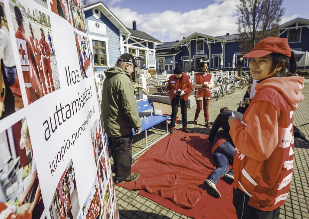 toukokuu 2018 Auttajakurssi oli 140-vuotiaan SPR:n lahja 100-vuotiaalle Suomelle, kuten