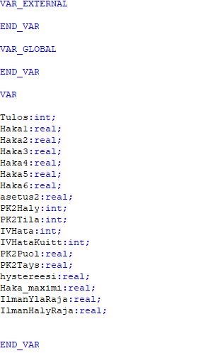 21 6.3 IEC-ohjelmointi Fidelixillä valvonta-alakeskuksien ohjelmointiin käytetään OpenPCS-ohjelmaa ja ohjelmointikielenä käytetään standardiin IEC-61131-3 kuuluvaa structured textiä.