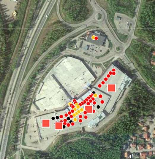 Liiketilat ja huomioita: Karisto Karistossa sijaitsee Lahden suurin yksittäinen keskustan ulkopuolinen