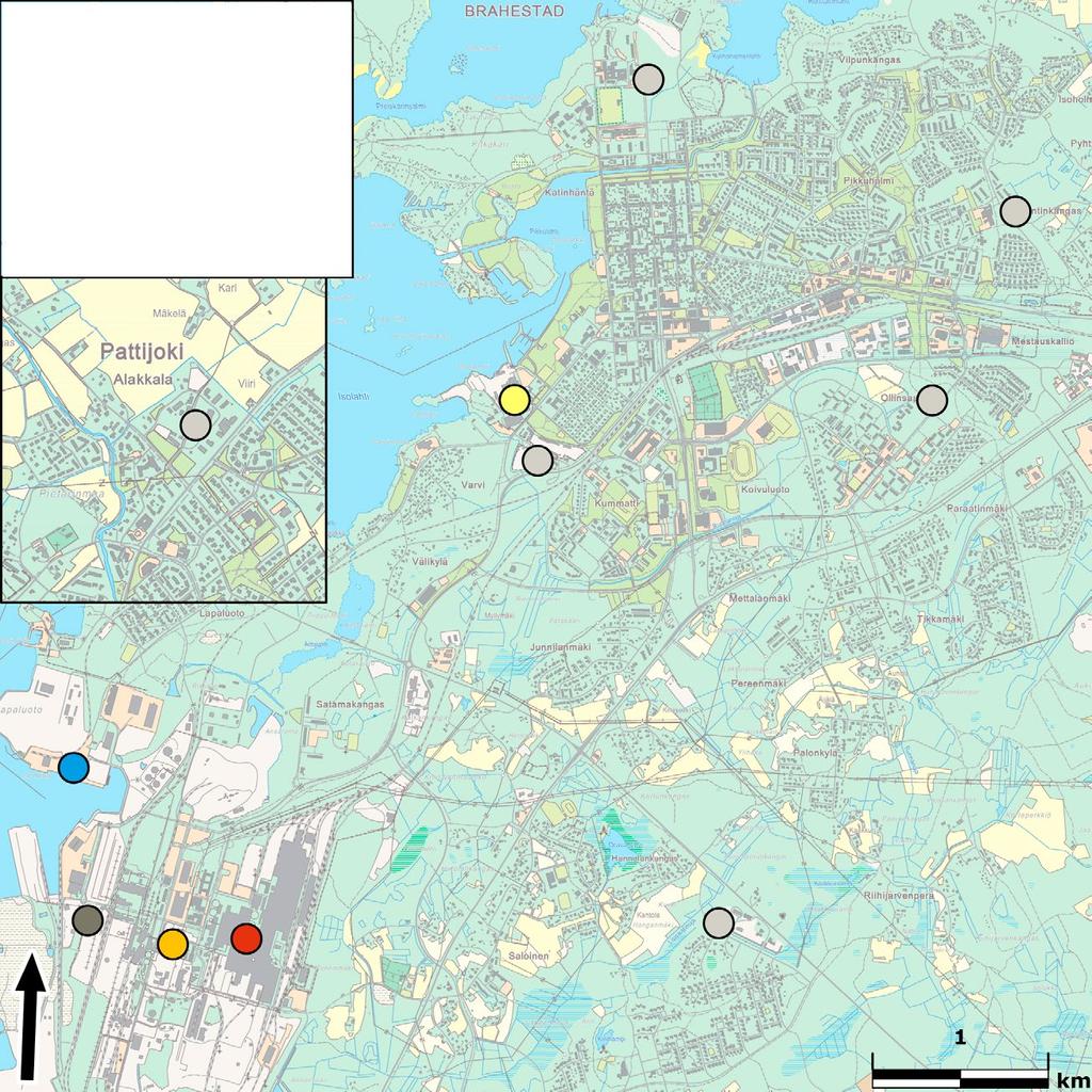 3.3 Toimijat Vuonna 2015 Raahen alueen ilmanlaadun seurantaan osallistui kolme uutta toimijaa: Miilucast Oy, Raahen Energia Oy ja Raahen Satama Oy.