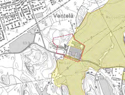 Kaava-alue on sijoittunut jo tuolloin metsäisen- ja avoimen vyöhykkeen reuna-alueelle.