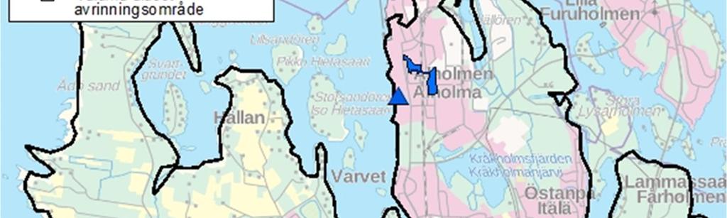 Samaan kanavaan johdetaan myös vesiä Alholmens Kraftin voimalaitokselta ja UPM Kymmene Oyj:n jäähdytysvesiä.