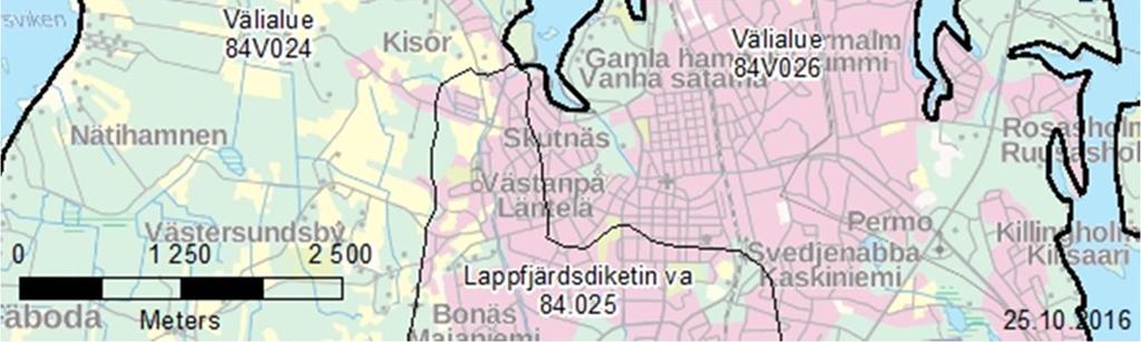 Alholmasta virtaukset suuntautuvat pääosin pohjoiseen. Pietarsaaren kaupungin jätevedenpuhdistamo sijaitsee Alholman teollisuusalueen tuntumassa Alhedassa.