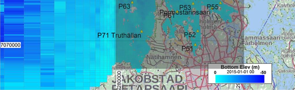 Hilakoko oli 9 x 9 metriä etelä-pohjoissuunnassa Näsiskatanin-Eugmon välisellä alueella (n. km) ja länsi-itäsuunnassa Kallan-Luodonjärvi (n. km) välisellä alueella.