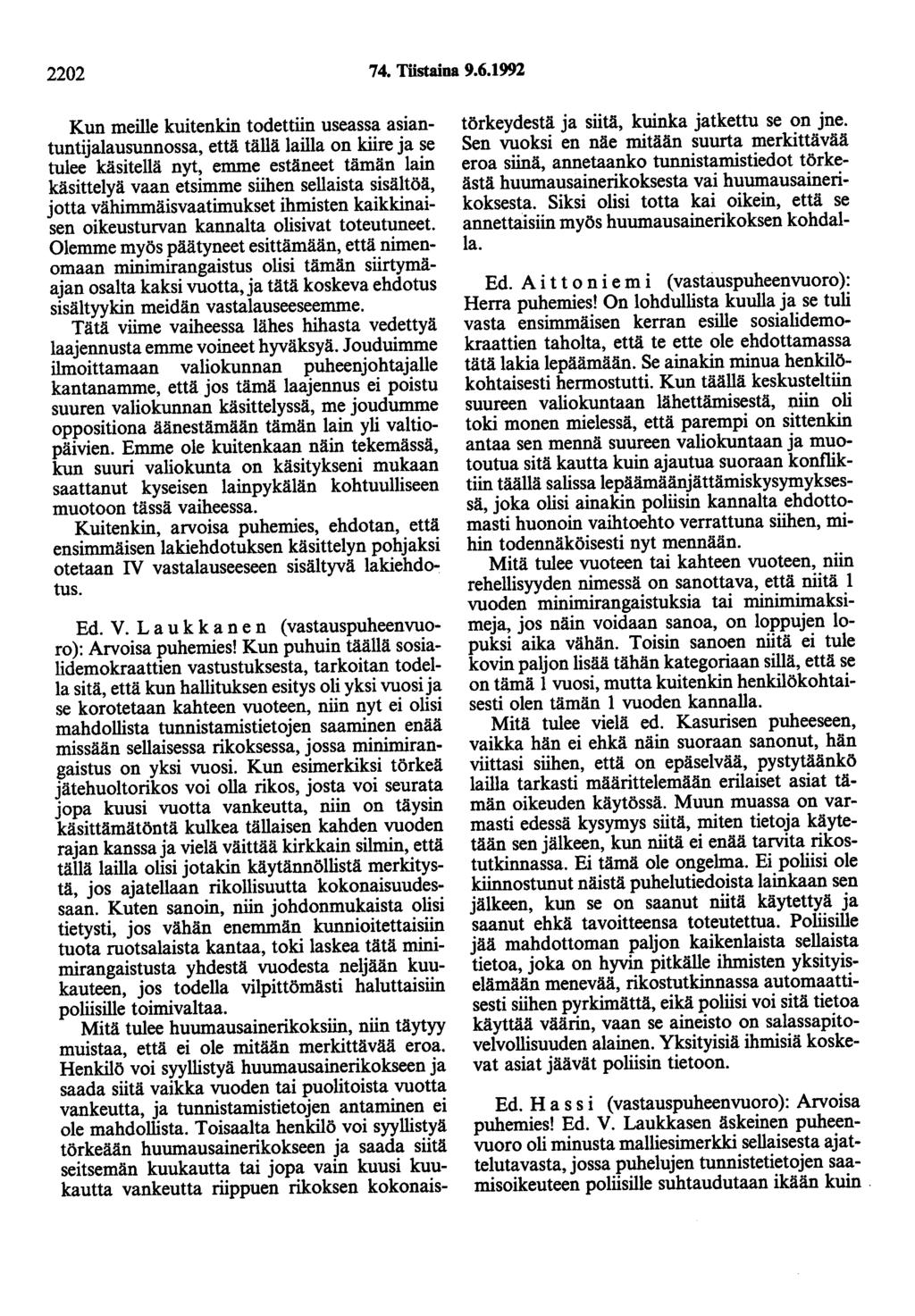 2202 74. Töstaina 9.6.