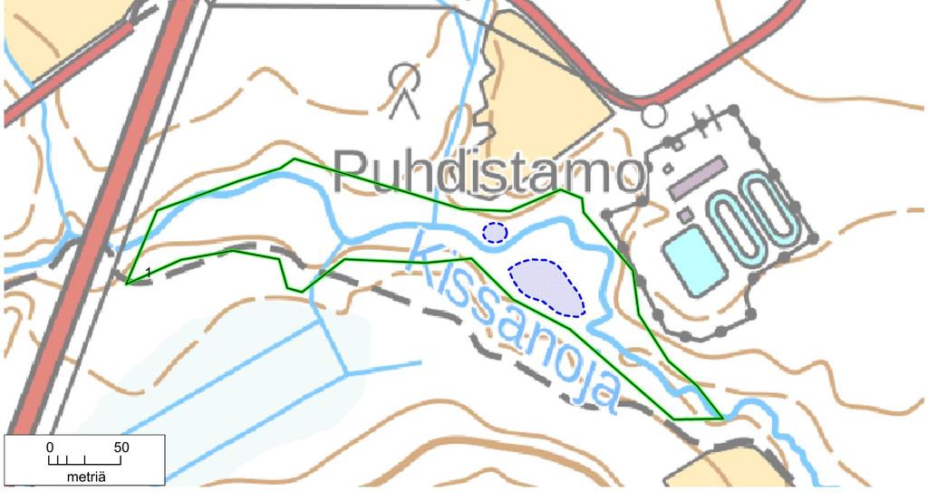 13 Hirmunoja (LUO2 osa-alue 8, kuvat 3, 17 ja 19) Hirmunoja saa alkuunsa Lounamäen itäpuolen pelloilta ja se laskee Koiransuolenojaan (kuva 29).