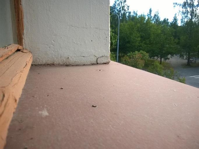 ulkopuolista kosteutta on mahdollista kulkeutua rakenteisiin. Rakennuksen ulko-ovet ovat puuovia, joiden käynneissä havaittiin väljyyttä ja tiivisteet olivat heikossa kunnossa.