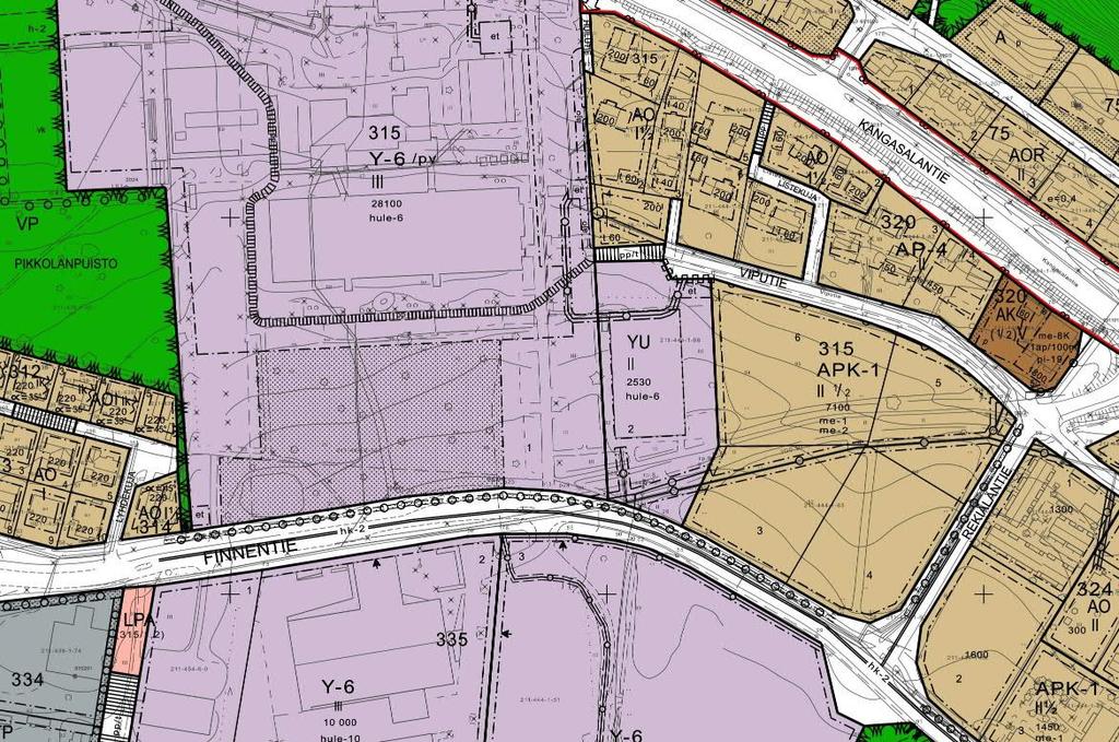 3 Asemakaavatilanne Asemakaava Alueelle on osoitettu merkinnällä Y-6 Yleisten rakennusten korttelialuetta, jolle voi rakentaa opetus-, sosiaali- ja urheilutoimea