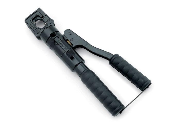 150 mm 2 Erittäin kevyt käsitoiminen puristustyökalu.