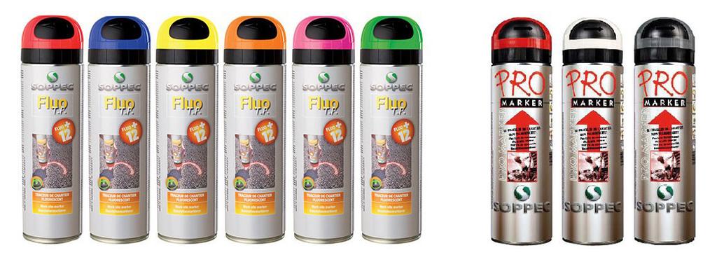 Purkkikoko 500 ml, 12 purkkia/laatikko FLUO T.P (fluorisoivat, kirkkaat värit): Punainen, sininen, keltainen, oranssi, pinkki ja vihreä.