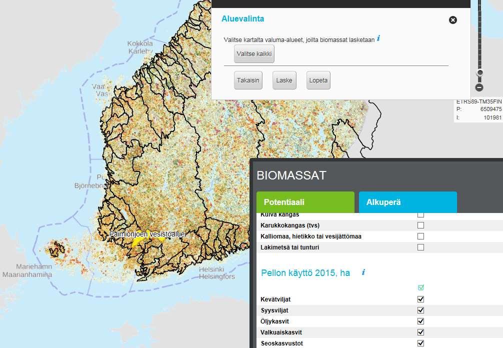 Biomassa-Atlas palvelu avattiin käyttöön kesällä 2017. Se mahdollistaa mm.