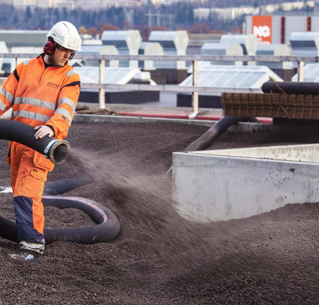 Leca kevytsora voidaan puhaltaa suoraan haluttuun kohteeseen
