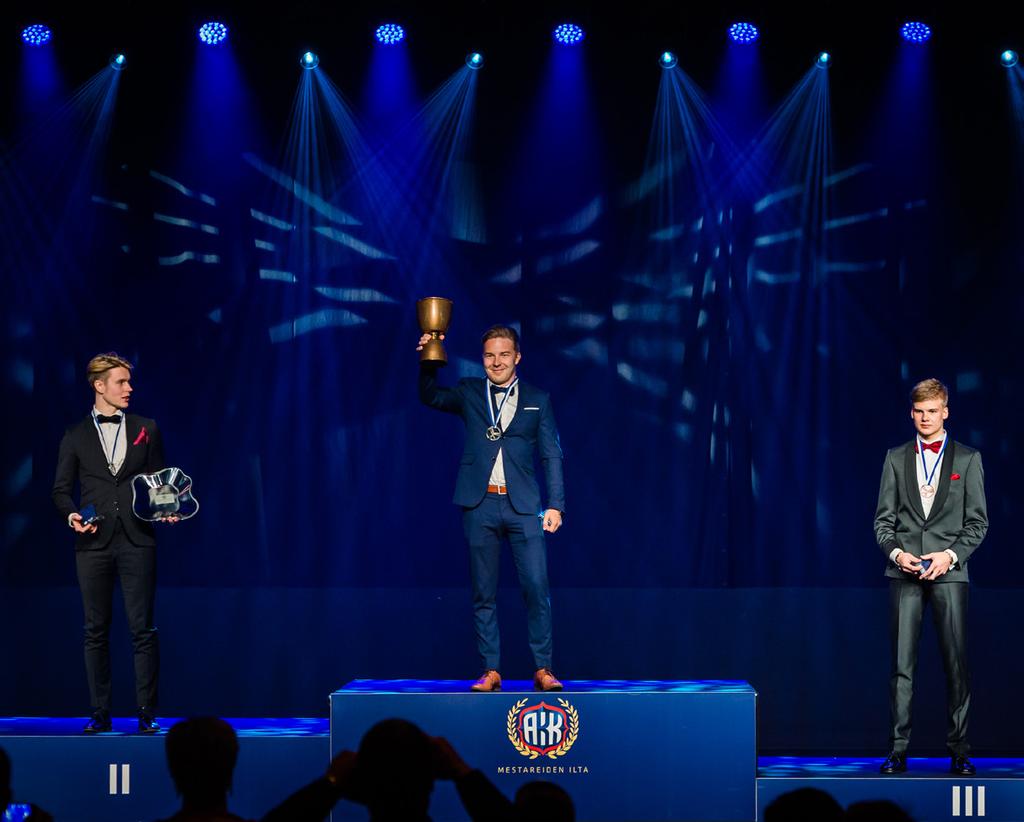 MESTAREIDEN ILLASSA PALKITUT 218 OK 3. Luka Nurmi Pirkanmaan Karting 2. Axel Saarniala Keimolan FK-kerho 1. Juho Valtanen Porin Formula K-kerho KZ2 3. Arto Ojaranta Monako FK 2.