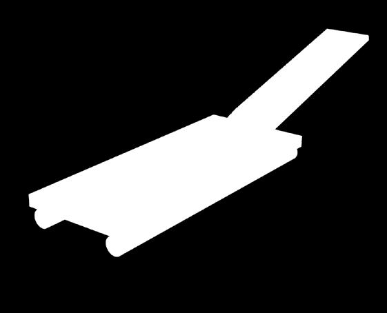 PUTKIPONTTONILAITURIT Ø 400MM Putkiponttonilaituri on vakaa ja kestävä, eikä sitä tarvitse nostaa talveksi pois vedestä. Päätykannen korkeus vedenpinnasta on n.