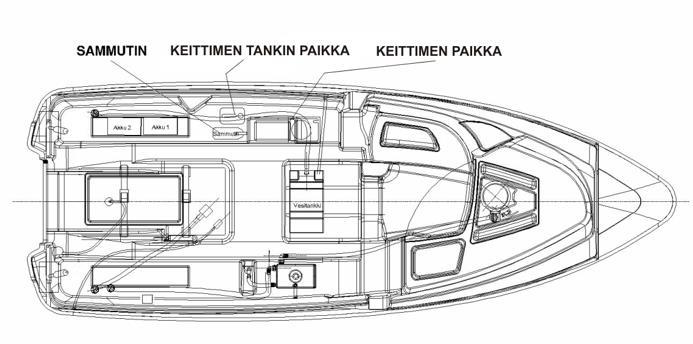 21 (46) 5.7.3 Palontorjunta Vene on varustettu 2 kg:n käsisammuttimella, luokka 8A 68 B.