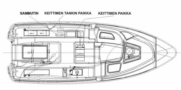 21 (46) 5.7.3 Palontorjunta Vene on varustettu 2 kg:n käsisammuttimella, luokka 8A 68 B.