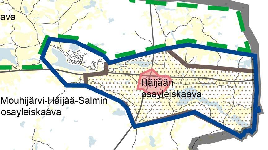 Sastamalan kaupungin kaavoituskatsaus 2018 ja kaavoitusohjelma 2018-2019 9 VIREILLÄ OLEVAT MAANKÄYTTÖ- JA RAKENNUSLAIN MUKAISET YLEISKAA- VAT Mouhijärvi Häijää Salmi osayleiskaavan muutos ja