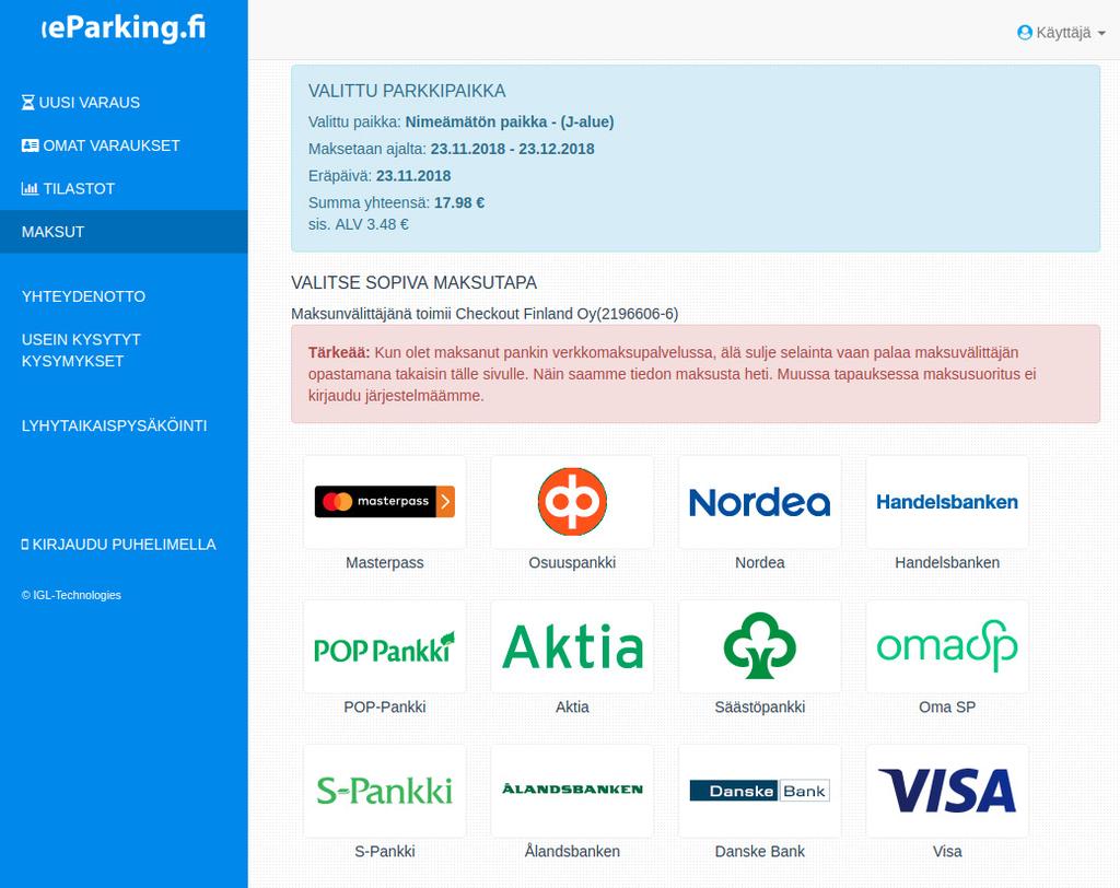 4. Pysäköintiluvan käyttäminen Pysäköintilupa oikeuttaa pysäköimään yhden ajoneuvon liikennemerkeillä osoitetuille pysäköintipaikoille, joissa pysäköinti on sallittu hankkimallasi tunnuksella F, G, J