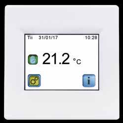 SÄHKÖLÄMMITYKSEN OHJAUS SÄHKÖLÄMMITYKSEN OHJAUS TFT Elektroninen ohjelmoitava kosketusnäyttötermostaatti on suunniteltu ohjaamaan eri tyyppisiä lämmitysjärjestelmiä.