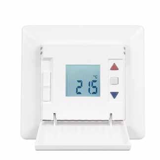 SÄHKÖLÄMMITYKSEN OHJAUS SÄHKÖLÄMMITYKSEN OHJAUS A2018 Ecodesign-direktiivin mukainen, kattavasti ohjelmoitavissa oleva A2018-termostaatti soveltuu lattialämmityksen ohjaamiseen.