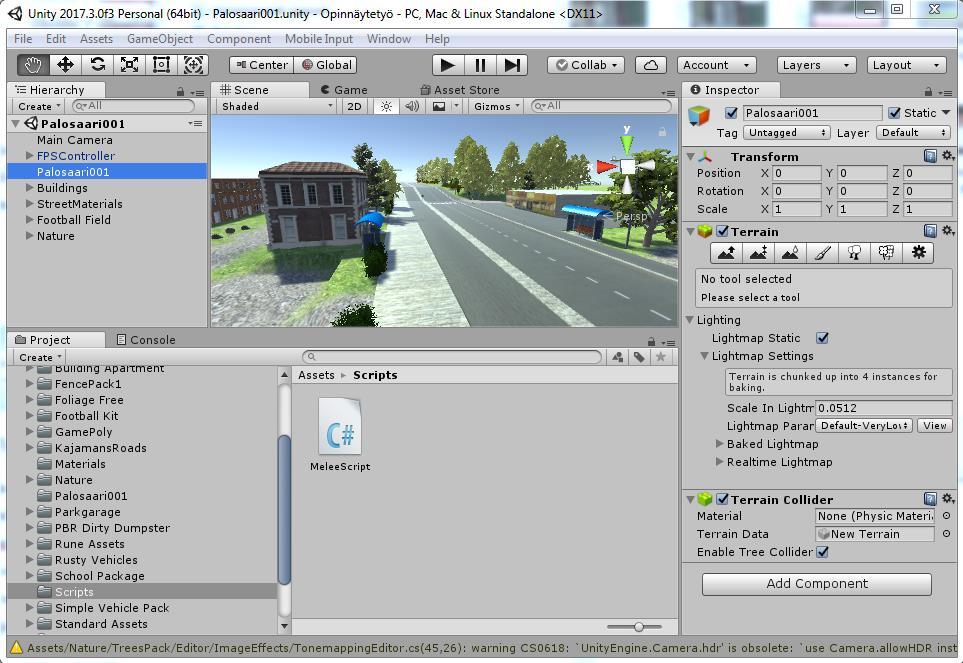 11 Unityn grafiikkapuolesta vastaa Nvidian PhysX fysiikkamoottori ja Unity tukee todella kattavasti yhteensä 27 eri alustaa: ios, Android, Tizen, Windows, Universal Windows Platform, Mac, Linux,