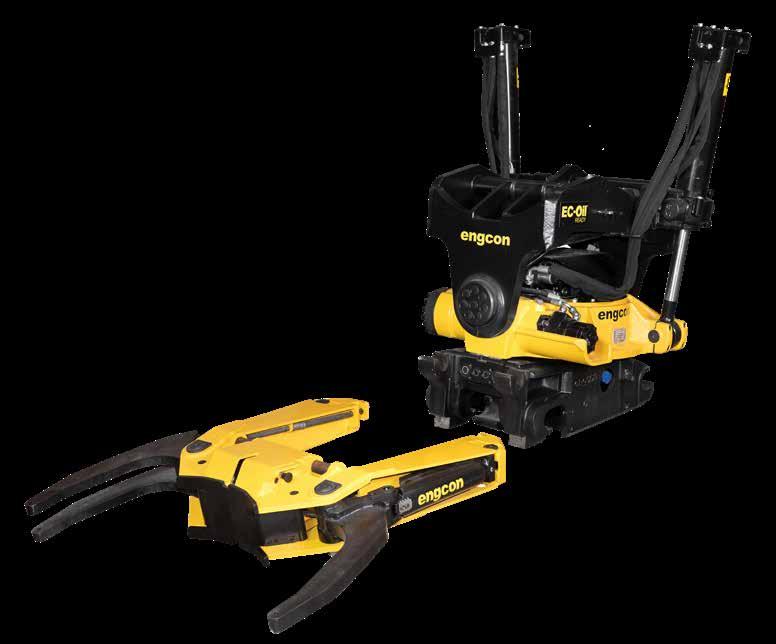 Engcon sarjavalmistaa irrotettavia tartuntakouria suurimpaan rototilttiinsä - ne tekevät kaivukoneista entistä tehokkaampia Engcon, maailman johtava 1,5 33 tonnin kaivukoneiden rototilttien