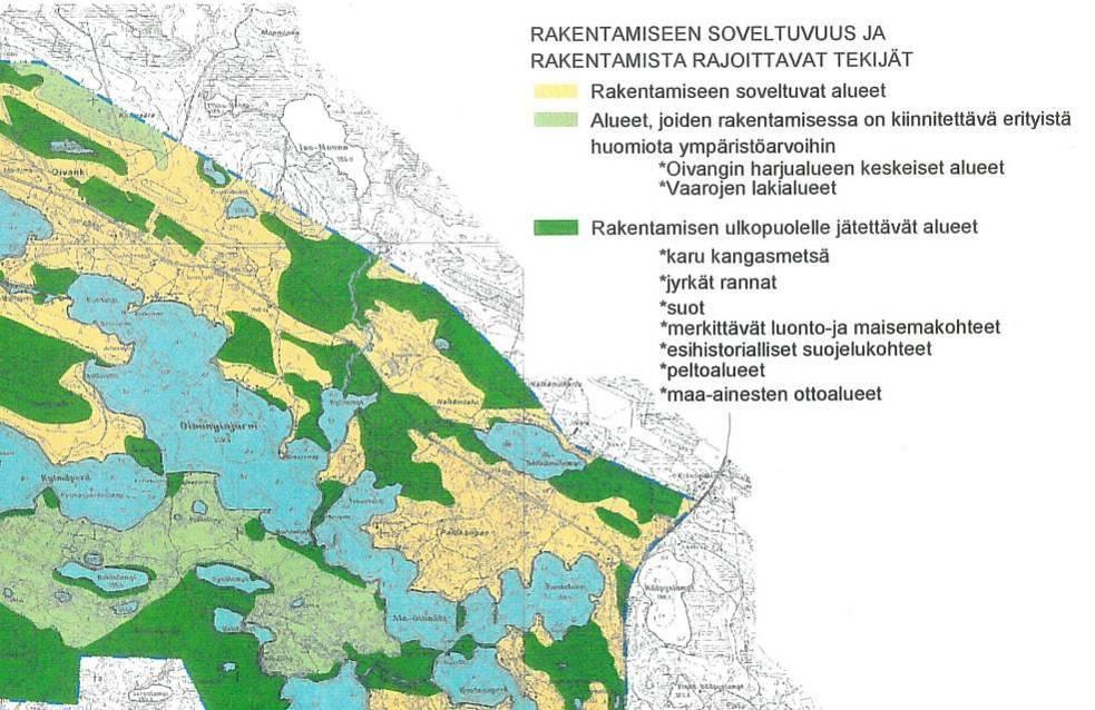 Rakentamista siirretään pohjoisrannan niemestä mantereelle, mikä parantaa selvitysten huomioimista Vaikutukset rakennettuun ympäristöön Kaava-alueella rakentamisen määrä säilyy ennallaan.