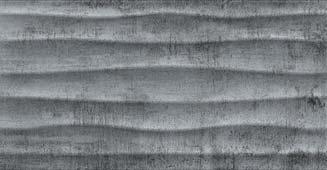 aaltomainen struktuuri Asennus vaakaan Sauma: Kiilto 41, keskiharmaa Cosy Basalt Wave, 250x400, K944678