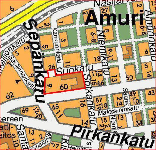 Asemakaavan muutoksen osallistumis- ja arviointisuunnitelma 20.1.2012 IV-66-142 JA PUISTOALUETTA, SATAKUNNANKATU 60, SEPÄNKATU 9, AMURIN KOULUN LAAJENNUS. KAAVA NRO 8393.