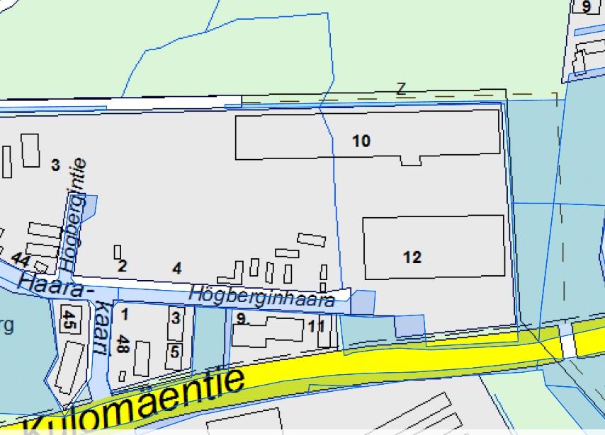 TUUSULAN KUNTA Sivu 5 / 8 Suunnittelun taustatietoa Suunnittelualueen pohjoisosassa sijaitsee tällä hetkellä yksi vastavalmistunut Logitrin logistiikkarakennus(32 269 k-m 2 ).