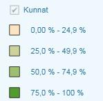 PITUUS- JA PAINOTIETOJEN KATTAVUUDESSA ON SUURIA ALUEELLISIA EROJA 2 6-vuotiaat 7 12-vuotiaat 13 16-vuotiaat Pituus- ja painotietojen kattavuus Avohilmossa Pituus- ja painotietojen kattavuus eri